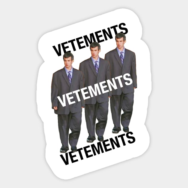 Nathan Fielder Vetements Sticker by RichRags